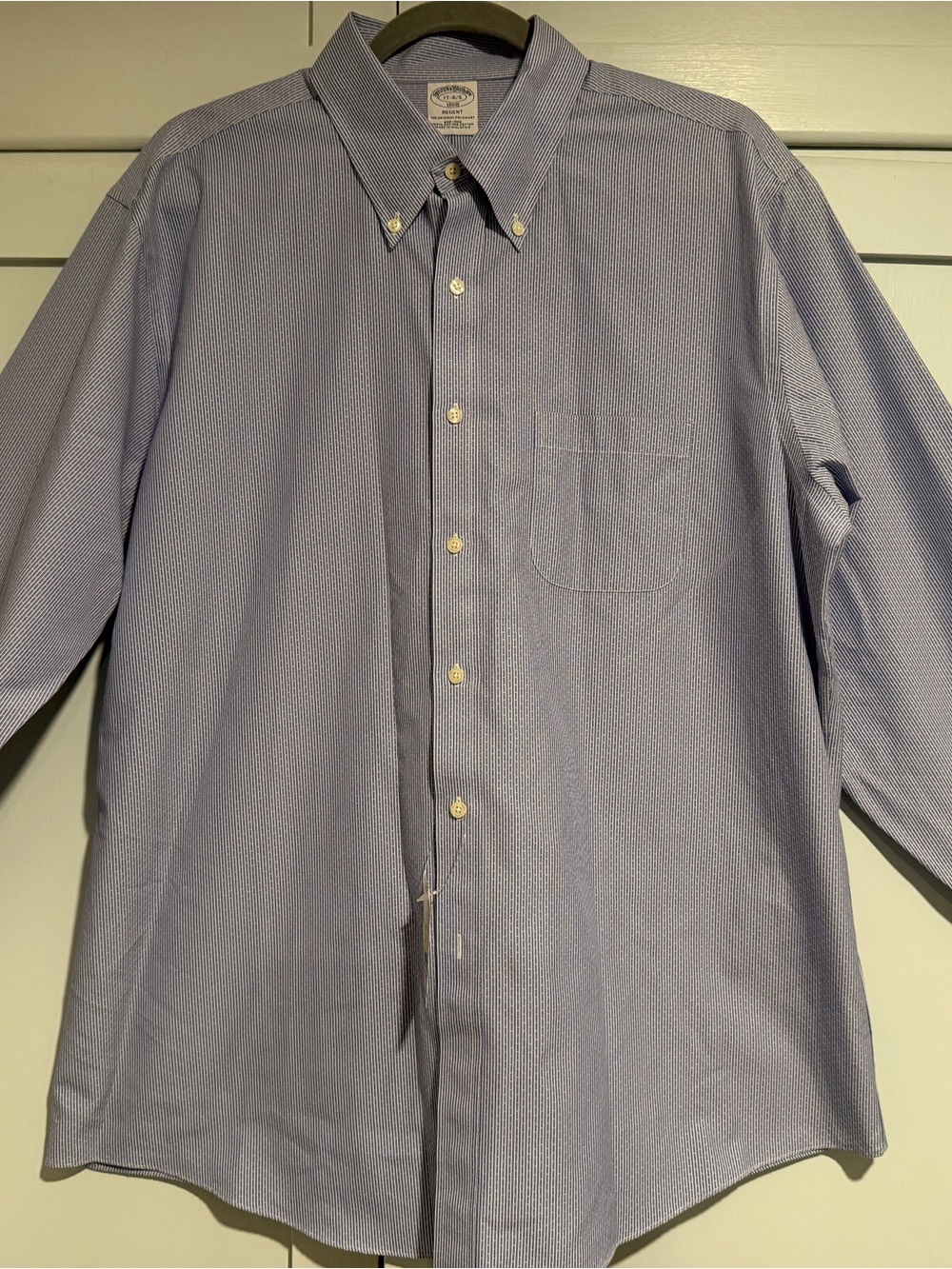 Brooks Brothers Light Blue Micro-Pattern Button-Down Shirt